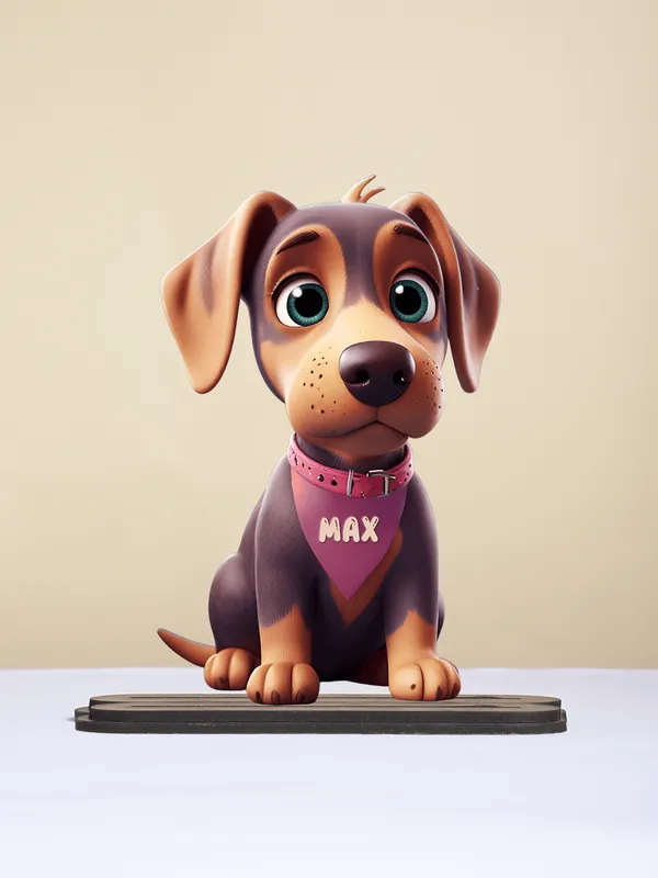 Multicolor_Wooden_Ai_Dobermann_Dog_Stand_|_8_Inch