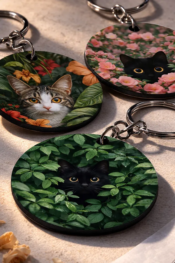 Wooden_Cat_Keychain_Set_of_3_|_STYLE_6