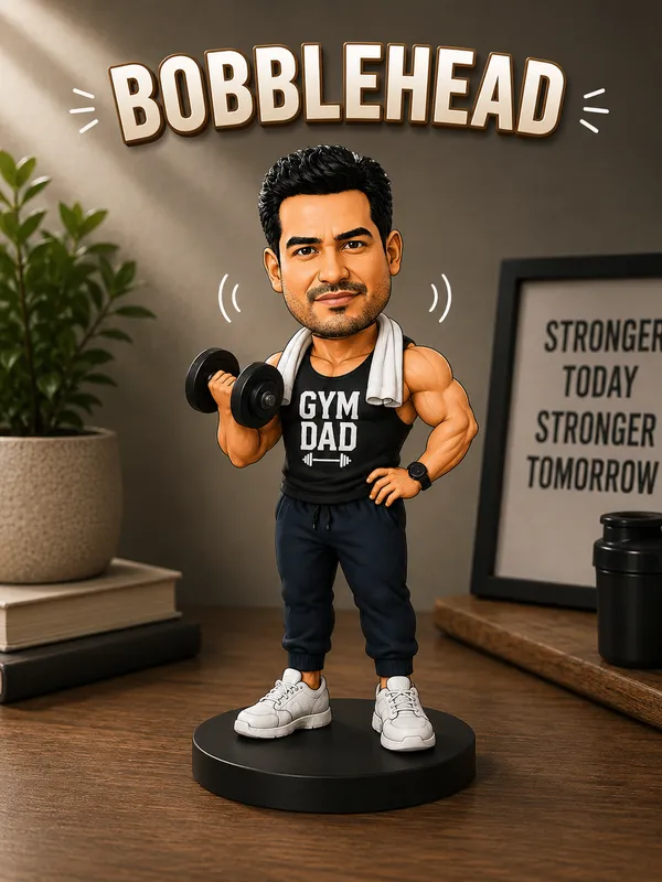 Bobble_Head_Caricature_for_Gym_Dad
