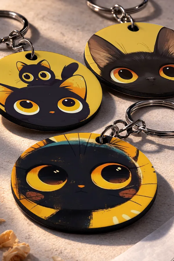 Wooden_Cat_Keychain_Set_of_3_|_STYLE_0