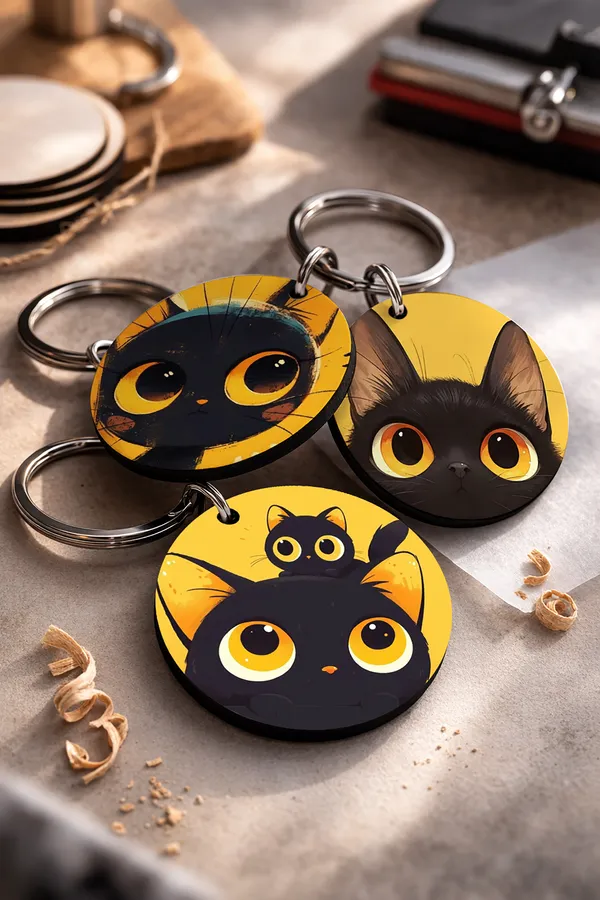 Wooden_Cat_Keychain_Set_of_3_|_STYLE_0