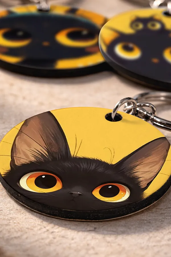 Wooden_Cat_Keychain_Set_of_3_|_STYLE_0