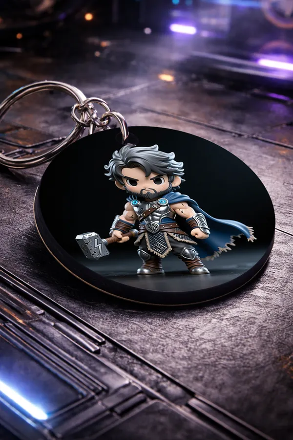 Ai_Thunder_Hammer_Hero_Superhero_Keychain