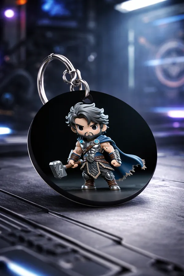 Ai_Thunder_Hammer_Hero_Superhero_Keychain