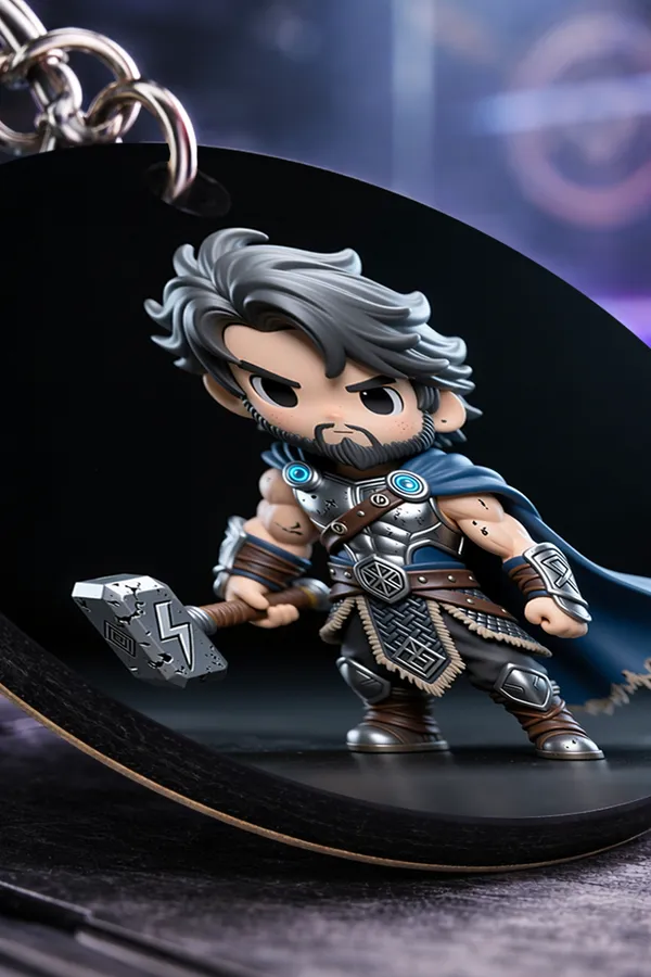 Ai_Thunder_Hammer_Hero_Superhero_Keychain