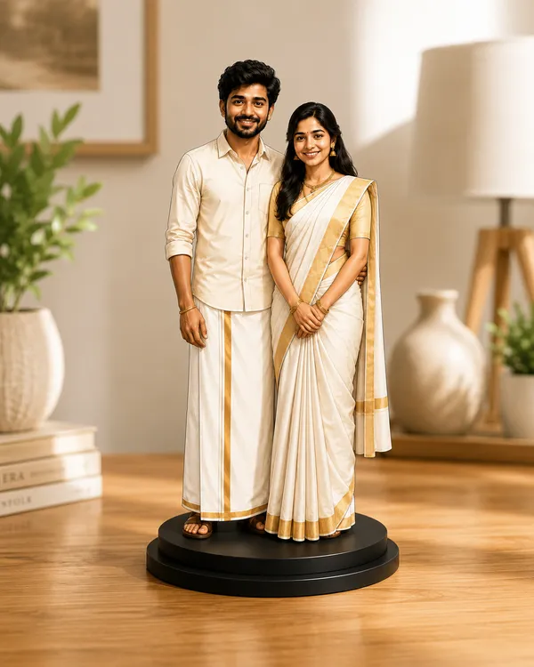 Personalized_South_Indian_Traditional_Couple_Caricature_02