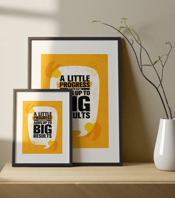 Multicolor_Wooden_A_Little_Progress_Motivational_Poster_|_A4