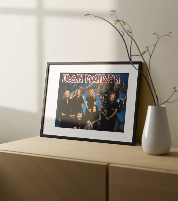 Multicolor_Wooden_Iron_Maiden_Music_Poster_|_A3