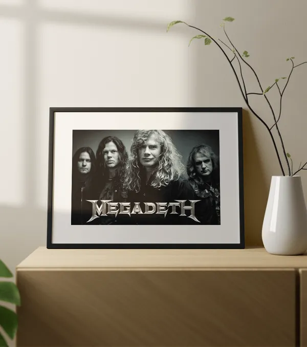 Multicolor_Wooden_Megadeth_Music_Poster_|_A3
