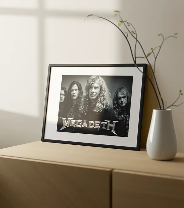 Multicolor_Wooden_Megadeth_Music_Poster_|_A3