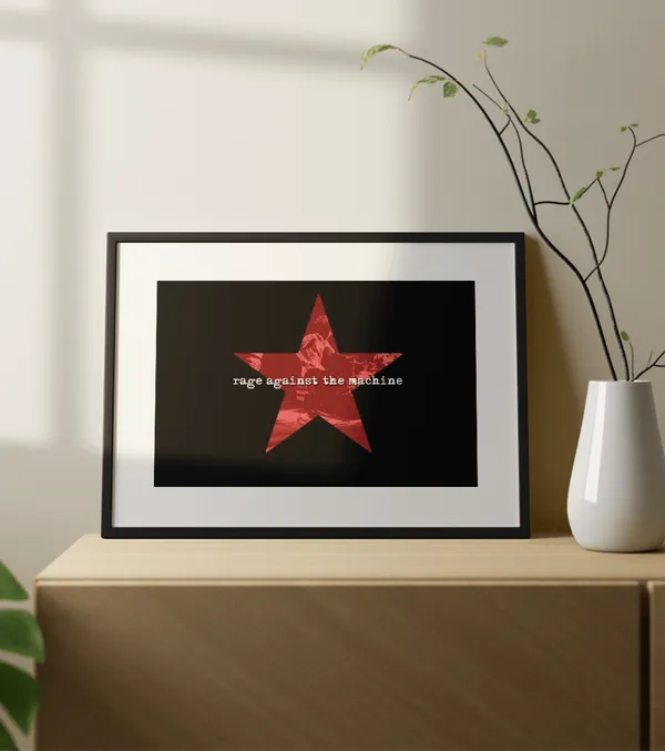 Multicolor_Wooden_Rage_Against_The_Machine_Music_Poster_|_A3