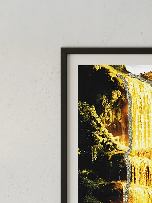 Multicolor_Wooden_Pyrite_Waterfall_Vastu_Frame_|_A4
