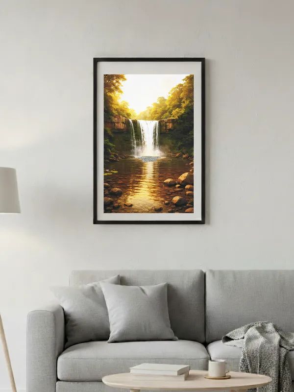 Multicolor_Wooden_Pyrite_Waterfall_2_Vastu_Frame_|_A4