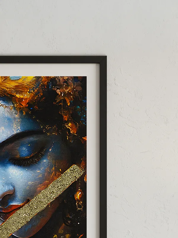 Multicolor_Wooden_Pyrite_Krishna_Ji_Vastu_Frame_|_A4