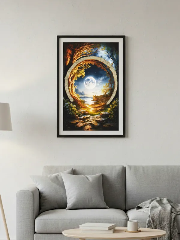 Multicolor_Wooden_Pyrite_Harmony_Moon_Vastu_Frame_|_A4