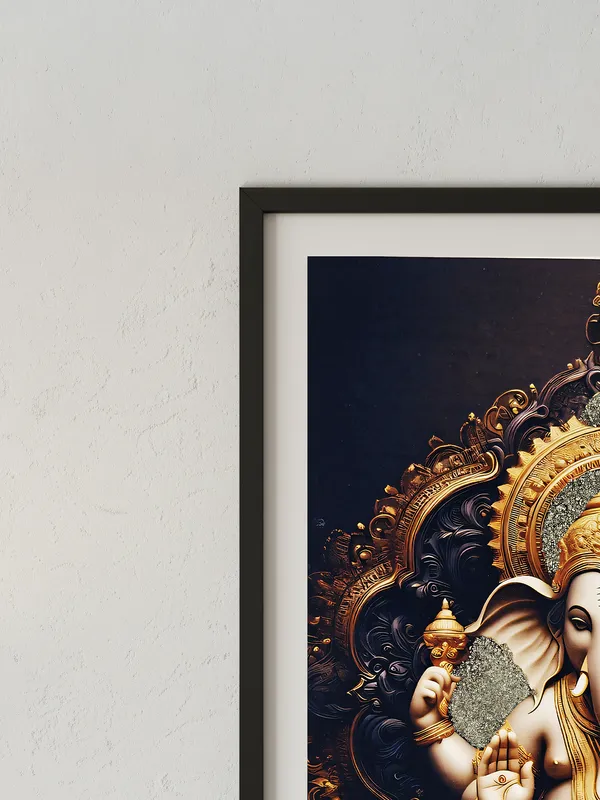 Multicolor_Wooden_Pyrite_Ganesha_Vastu_Frame_|_A4