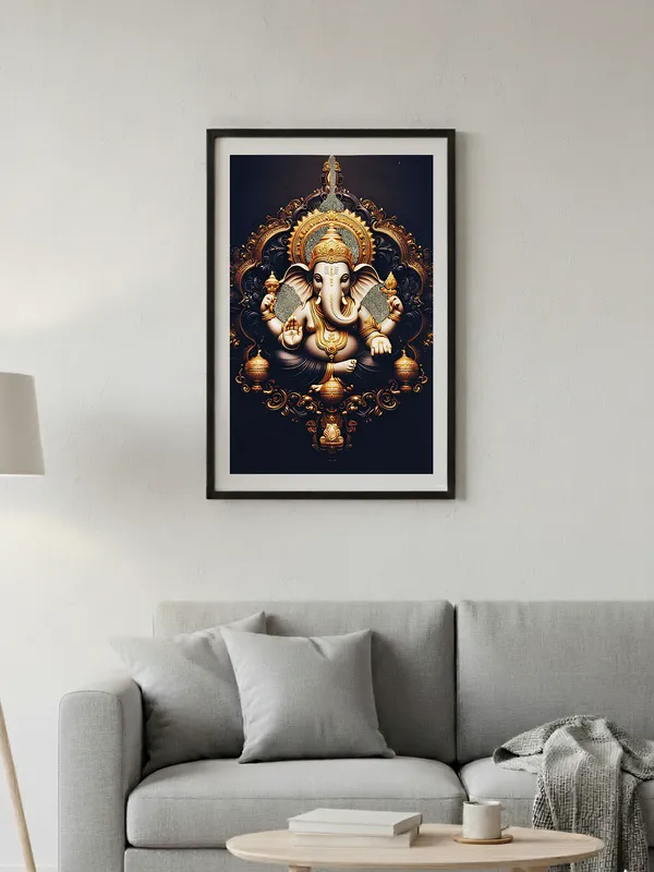 Multicolor_Wooden_Pyrite_Ganesha_Vastu_Frame_|_A4