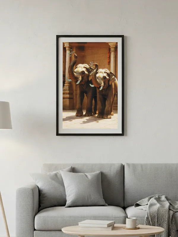 Multicolor_Wooden_Pyrite_Elephant_Vastu_Frame_|_A4