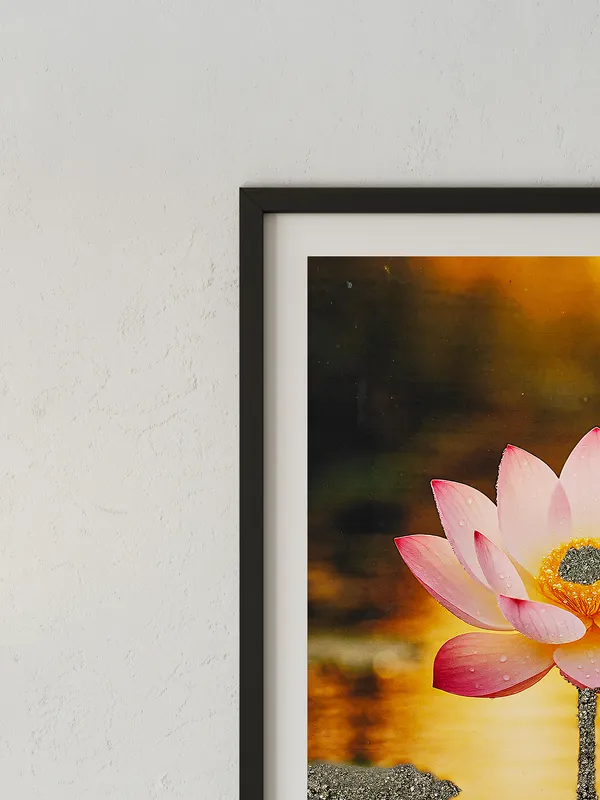 Multicolor_Wooden_Pyrite_Lotus_Vastu_Frame_|_A4