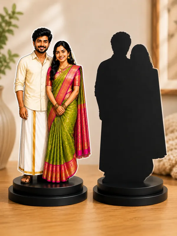 Personalized_South_Indian_Couple_Caricature