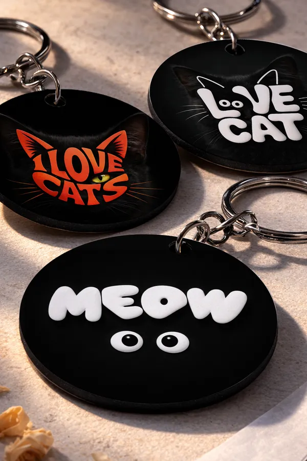 Cat_Lover_Keychain_Set_of_3_|_STYLE_2