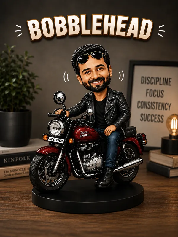 Bobble_Head_Caricature_for_Biker_Dad