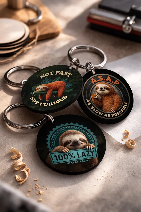 Funny_Sloth_Quote_Keychain_Set_of_3