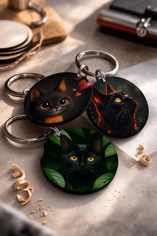 Wooden_Cat_Keychain_Set_of_3_|_STYLE_10
