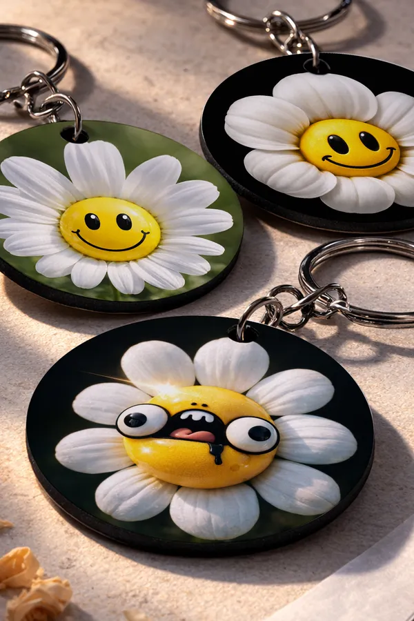 Cute_Daisy_Smiley_Keychain_Set_of_3