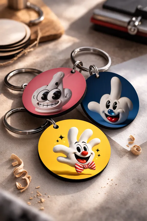 Funny_Cartoon_Hand_Keychain_Set_of_3