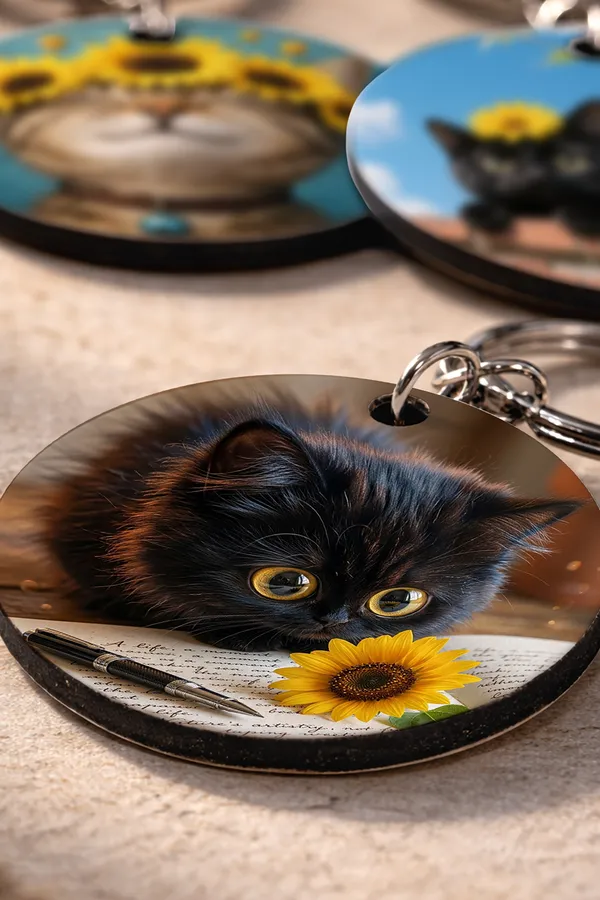 Wooden_Cat_Keychain_Set_of_3_|_STYLE_1