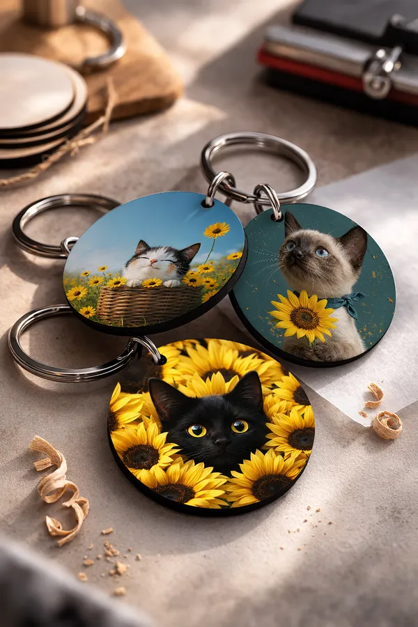 Wooden_Cat_Keychain_Set_of_3_|_STYLE_2