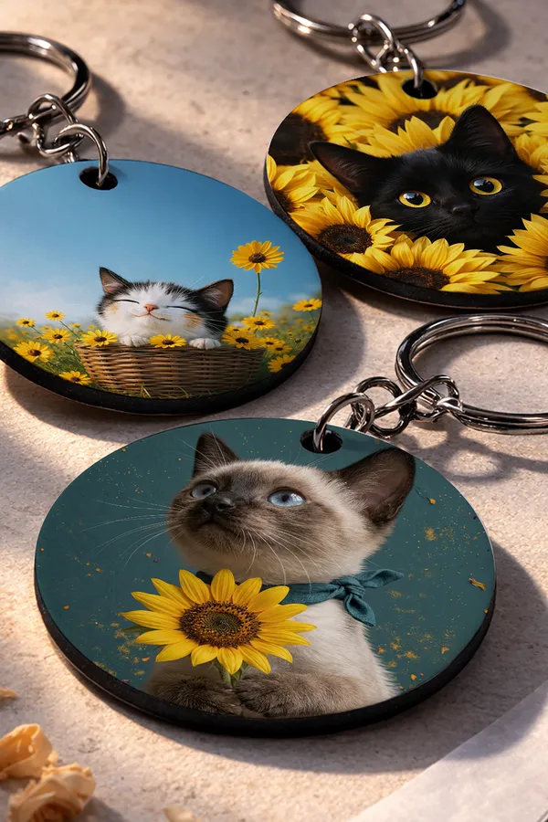 Wooden_Cat_Keychain_Set_of_3_|_STYLE_2