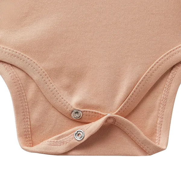 Coral_Organic_Cotton_Half_Sleeve_Onesie_Coral_Blush