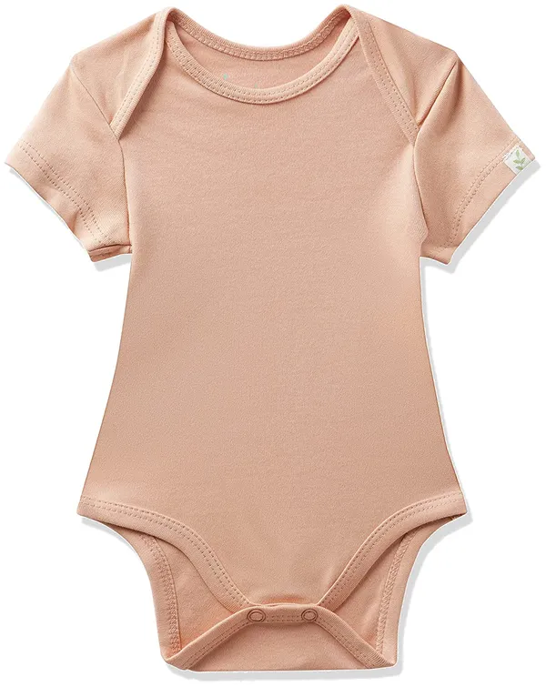 Coral_Organic_Cotton_Half_Sleeve_Onesie_Coral_Blush