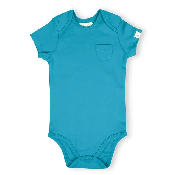 Blue_Organic_Cotton_Half_Sleeve_Onesie_Snow_Foam