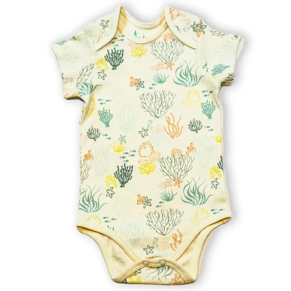 Multicolor_Organic_Cotton_Half_Sleeve_Onesieunder_Water_World