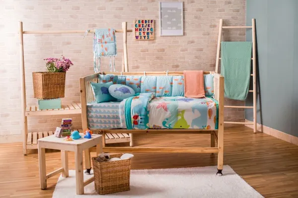 Multicolor_Cotton_Silk_Baby_Bedding_Set_Under_Water_Octi