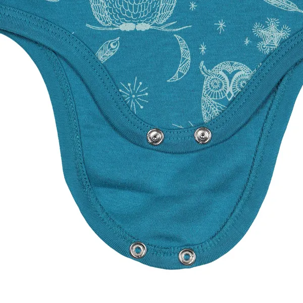 Blue_Organic_Cotton_Half_Sleeve_Onesiehoot_Hoot_Owl