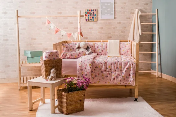 Pink_Cotton_Silk_Baby_Bedding_Set_Rabbit