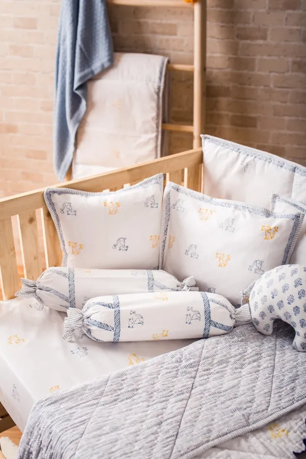 Blue_Cotton_Silk_Baby_Bedding_Set_Cat