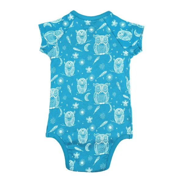 Blue_Cotton_Silk_Half_Sleeve_Kimono_Hoot_Hoot_Owl