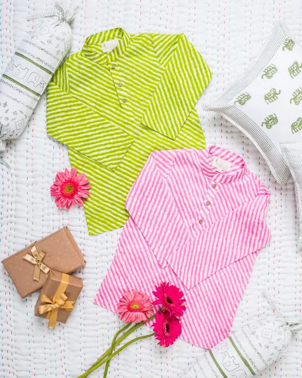 KURTA_PYJAMA-_PINK_LEHRIYA