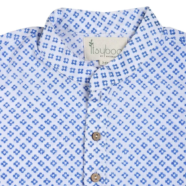 Blue_Organic_Cotton_Kurta_Pyjama_Blue_Block