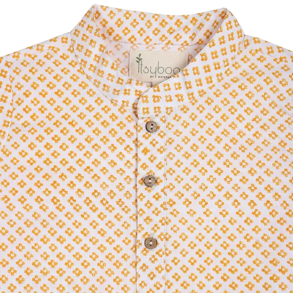 Yellow_Organic_Cotton_Kurta_Pyjama_Yellow_Block