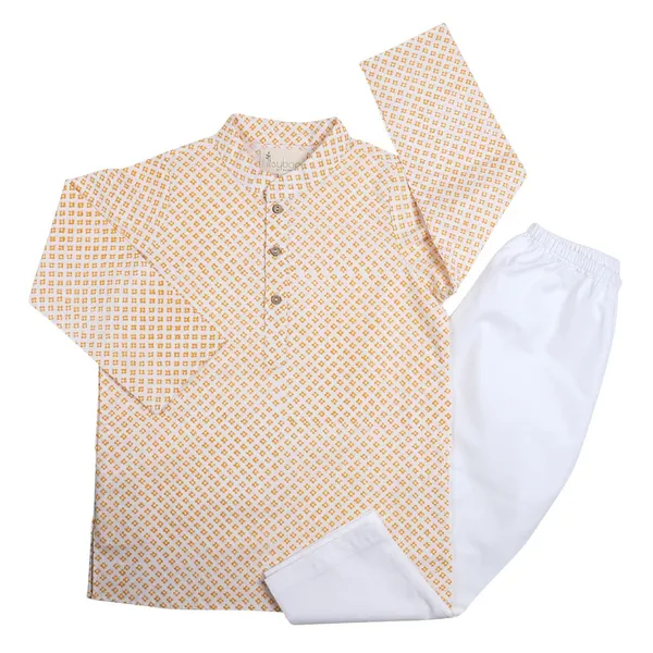 Yellow_Organic_Cotton_Kurta_Pyjama_Yellow_Block