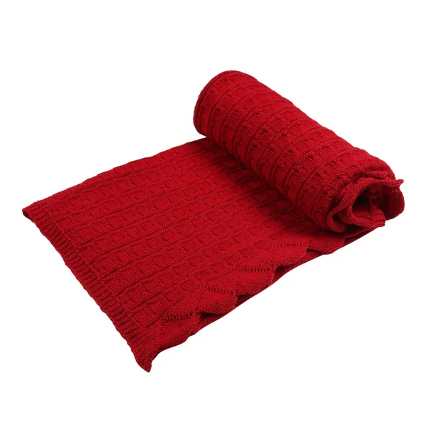 Maroon_Organic_Cotton_Knit_Blanket_Maroon_Frill