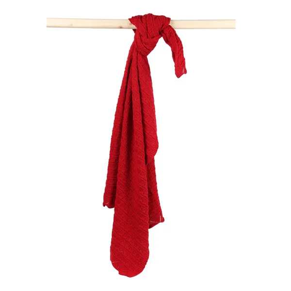 Maroon_Organic_Cotton_Knit_Blanket_Maroon_Frill