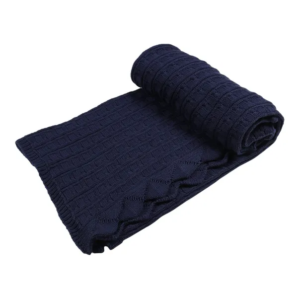 Navy_Blue_Organic_Cotton_Knit_Blanket_Navy_Frill