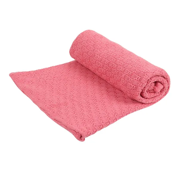 Peach_Organic_Cotton_Knit_Blanket_Peach_Cable